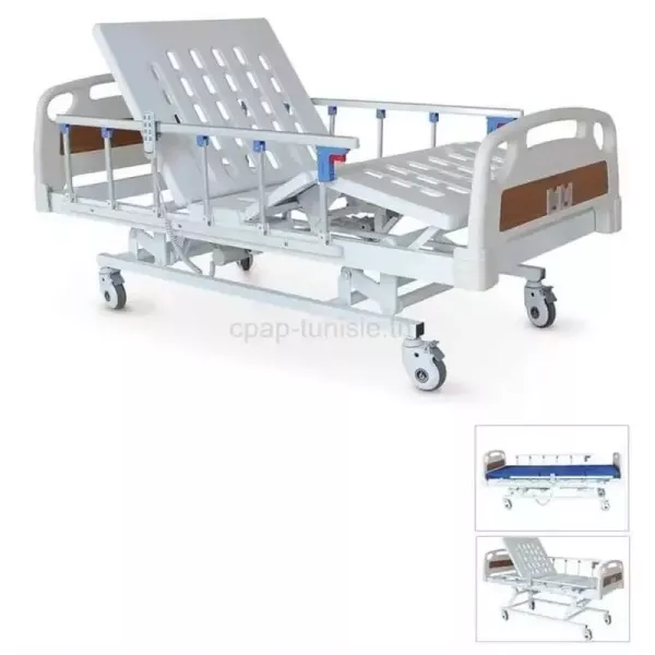 Lit médicalisé électrique à 4 articulations
