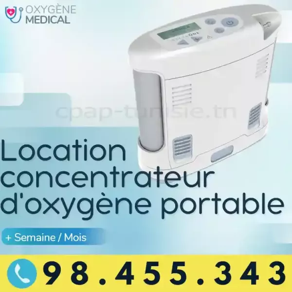 Location concentrateur d'oxygène portable