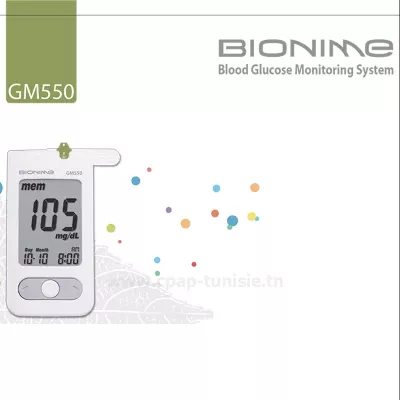 BIONIME Glucomètre GM550 | Cpap Tunisie