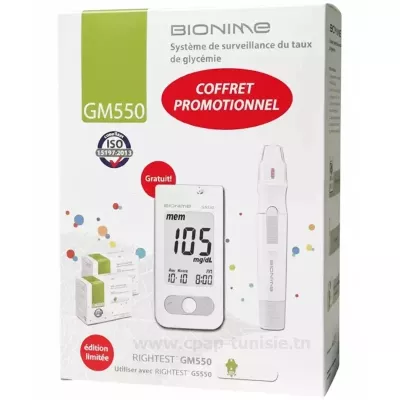 BIONIME Glucomètre GM550 | Cpap Tunisie