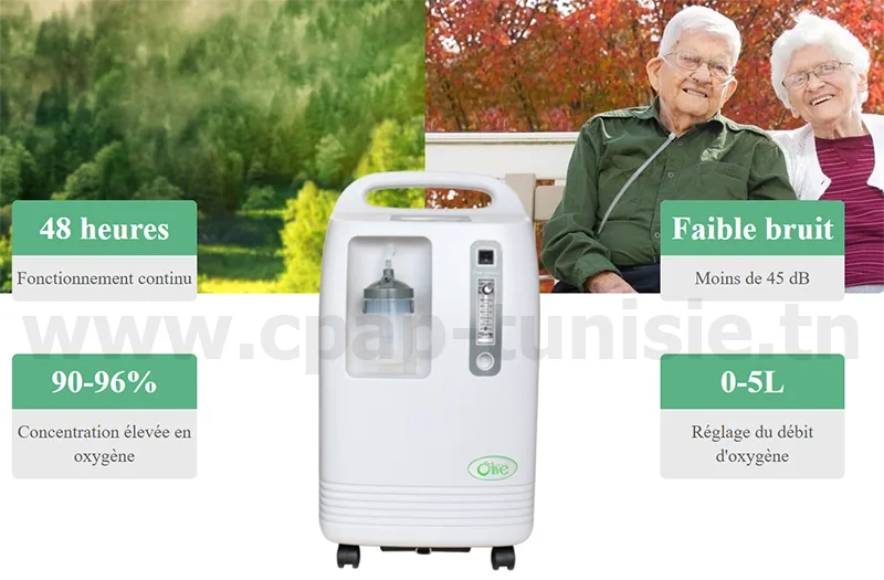  concentrateur d'oxygène 5L  Tunisie