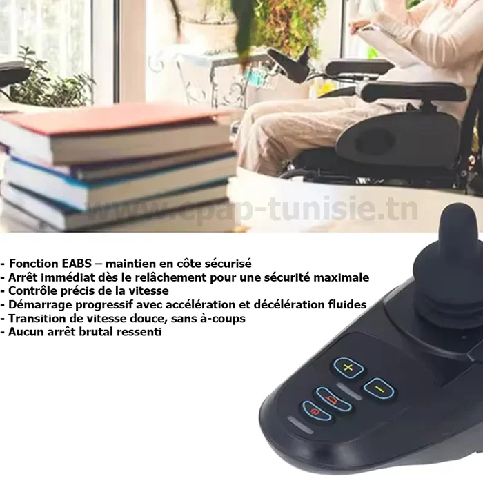 Manette contrôleur de fauteuil roulant