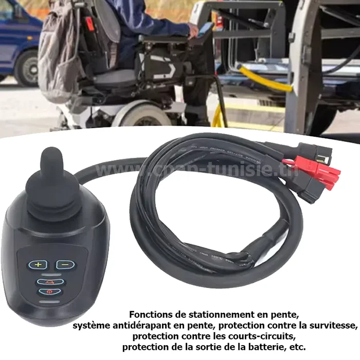 Manette contrôleur de fauteuil roulant