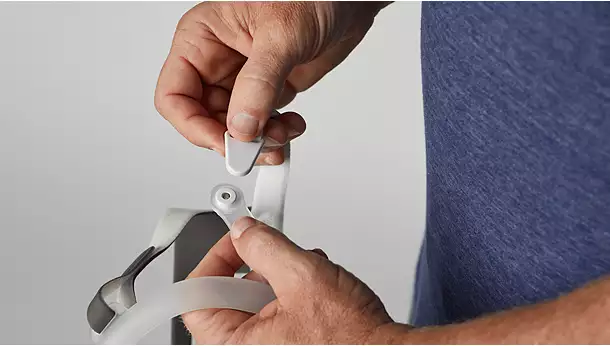 masque facial avec clic avec des aiments